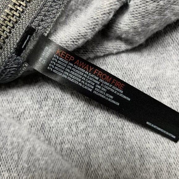 FREE PEOPLE FP MOVEMENT Sz M Gray Relaxed Side Zip Knit Tunic Top Sweatshirt - Picture 13 of 14